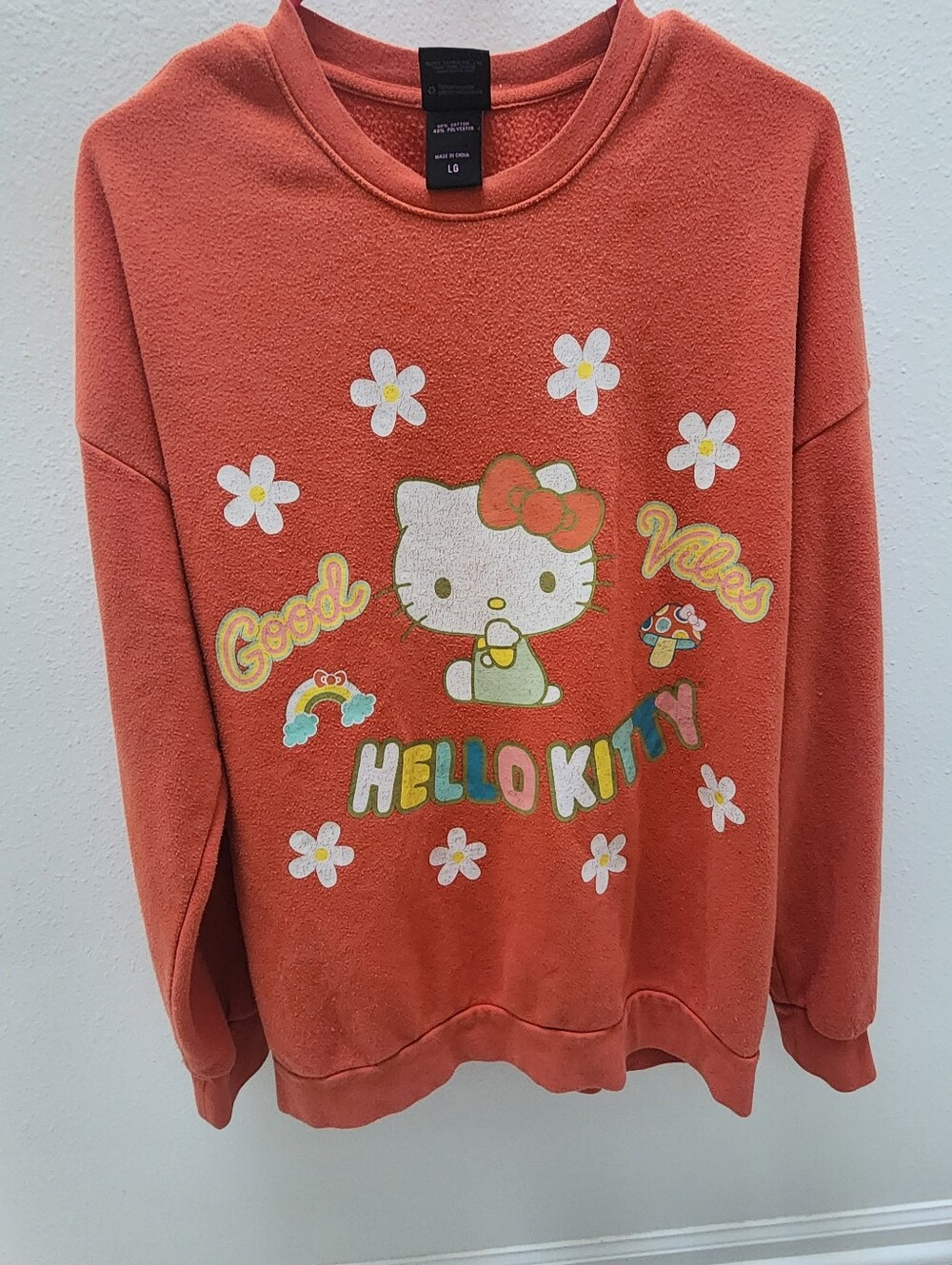 Sanrio Hello kitty orange Pullover